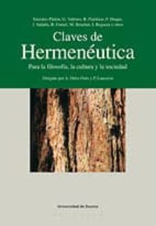 CLAVES DE HERMENEUTICA PARA LA FILOSOFIA LA CULTURA Y LA SOCIED AD