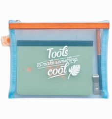 pencil case with notebook and pen - tools to make something cool-8445641021274