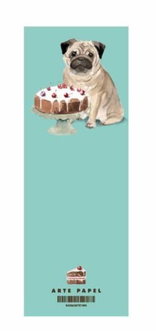 arte papel marcapaginas perro cake-8436608787494