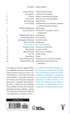 de la sabiduria egoista (great ideas)-francis bacon-9788430601004
