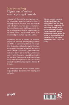 digues que m'estimes encara que sigui mentida-montserrat roig-9788429783414