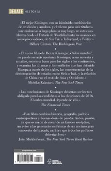 orden mundial-henry kissinger-9788499925714