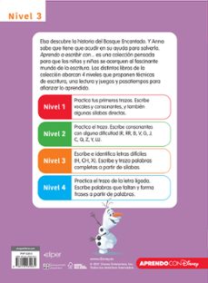 aprendo a escribir con frozen 2 - nivel 3 (aprendo a escribir con disney)-9788418039034