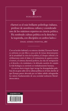 carrera hacia ningún lugar-giovanni sartori-9788430627134