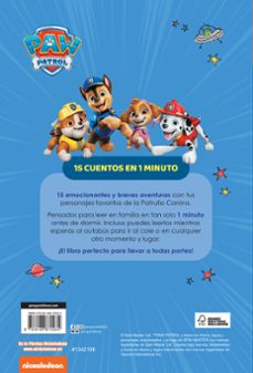 paw patrol patrulla canina. recopilatorio de cuentos - 15 cuentos de 1 minuto. buenas noches, patrulla-9788448870034
