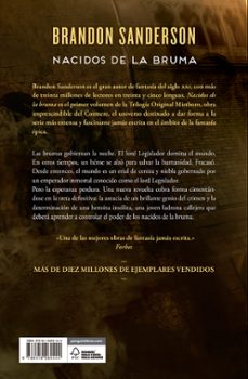 nacidos de la bruma (trilogía original mistborn 1)-brandon sanderson-9788419260444