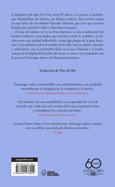 el viaje del elefante (60.º aniversario de alfaguara)-jose saramago-9788420478944