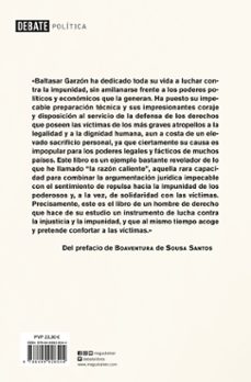 no a la impunidad-baltasar garzon-9788499926544