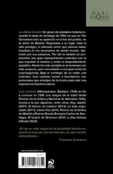 la última función-luis landero-9788411076654