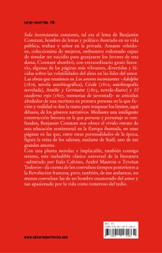 los amores inconstantes-benjamin constant-9788410171664