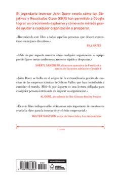 mide lo que importa: como google, bono y la fundacion gates cambian el mundo con okr-john doerr-9788416883264