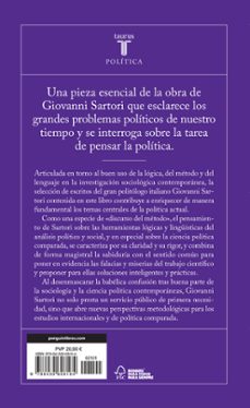 como hacer ciencia politica-giovanni sartori-9788430608164