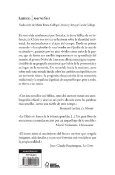 cancion de infancia-jean marie gustave le clezio-9788426409584