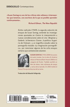 estilos radicales-susan sontag-9788483464984