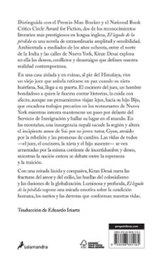 el legado de la perdida (premio man booker 2006)-kiran desai-9788498381184