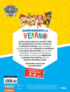 campamento de verano con la patrulla canina: cuaderno de vacaciones (3-4 años)-9788448861094
