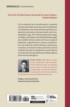 ante la ley: escritos publicados en vida-franz kafka-9788497937894