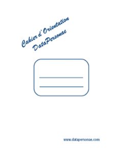 cahier d orientation datapersonae-pierric oudart-9782322191604