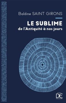 le sublime de lantiquite a nos jours (ebook)-baldine saint girons-9782494500204