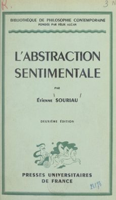 l'abstraction sentimentale (ebook)-etienne souriau-9782705935504