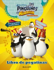 pingüinos de madagascar. libro de pegatinas: con adhesivos reutilizables-9788408149804