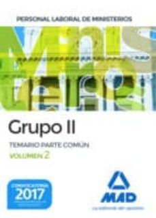 personal laboral de ministerios grupo ii. temario parte comun volumen 2-9788414207604