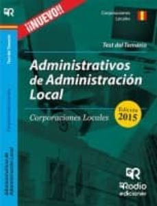 advos de la administracion local. corporaciones locales. test del temario-9788416266104