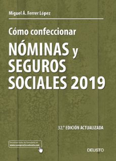 como confeccionar nominas y seguros sociales 2019 (ebook)-9788423430604