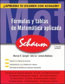 formulas y tablas de matematica aplicada (2ª ed.)-murray r. spiegel-john liu-9788448198404