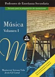 musica, especifico para profesores de educacion secundaria. temar io (vol. i)-9788483117804