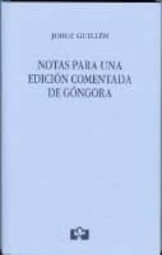 notas para una edicion comentada de gongora-9788489707504