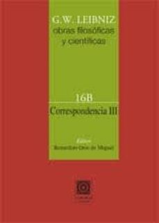 correspondencia, iii, columen 16b-9788498368604