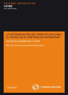 determinacion derecho aplicable al fondo en el arb-nicolas zambrana tebar-9788499037004