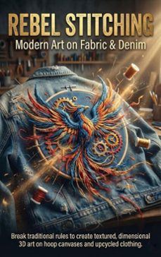 rebel stitching: modern art on fabric &amp; denim (ebook)-charlotte hayes-9783565152414