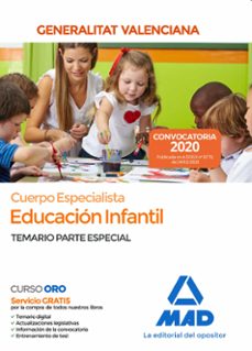 cuerpo especialista en educacion infantil de la administracion de la generalitat valenciana: temario parte especial-9788414238714