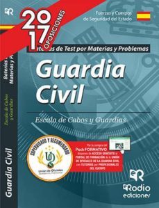 baterías de test por materias y problemas. guardia civil.-9788416745814