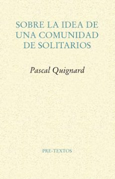 sobre la idea de una comunidad de solitarios-9788417143114
