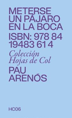 meterse un pajaro en la boca (ebook)-pau arenos-9788419483348
