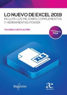 lo nuevo de excel 2019-yolanda cuesta altieri-9788426732514
