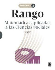 matematicas aplicadas a las ciencias sociales 1º bachillerato - rango-9788430753314