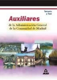 auxiliar administrativo de la comunidad de madrid: temario y test-9788466504614