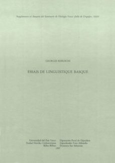 essais de linguistique basque-georges rebuschi-9788475859514