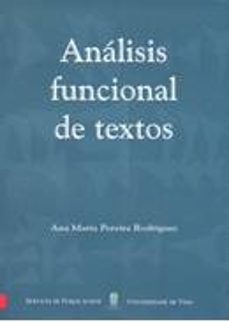 analisis funcional de textos-ana maria pereira rodriguez-9788481581614