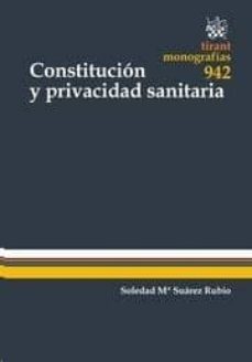 constitucion y privacidad sanitaria-soledad mª suarez rubio-9788490537114