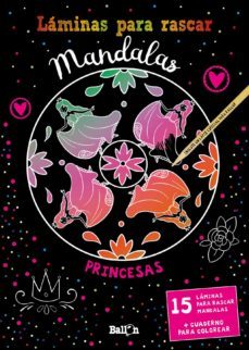 laminas para rascar mandalas - princesas-9789403213514