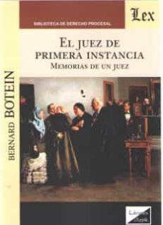 el juez de primera instancia-bernard botein-9789563921014