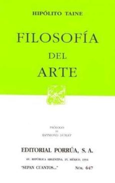 filosofia del arte-hipolito a. taine-9789684527614