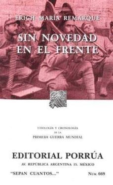 sin novedad en el frente-erich maria remarque-9789700752914