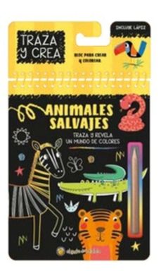 animales salvajes traza y crea-9789878209814
