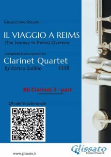 bb clarinet 3 part of "il viaggio a reims" for clarinet quartet (ebook)-9791221367614